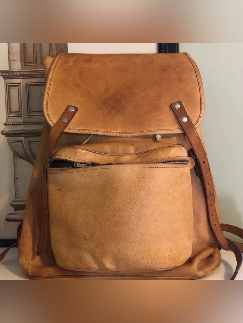 Custom Made Leather Backpack